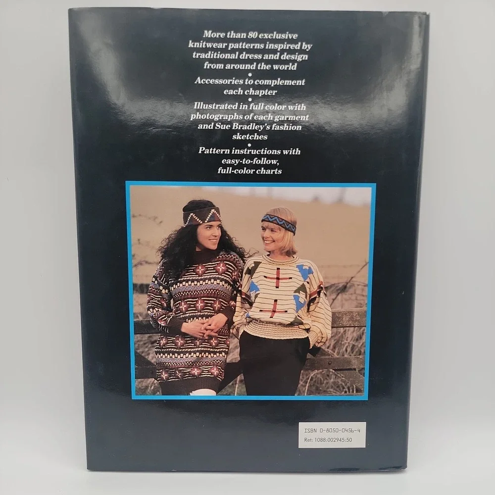 BOOK Around the world in Eighty sweaters SUE BRADLEY hc Knitwear knitting crafts
